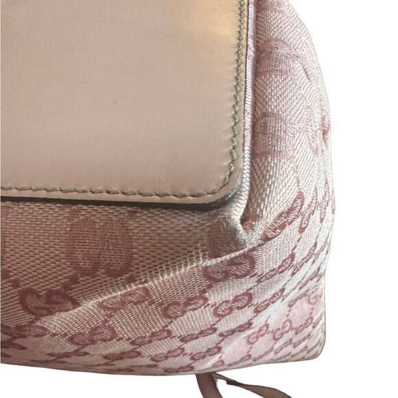 Gucci- GG Canvas Leather-Trimmed Tote - Vintage - Picture 7 of 16